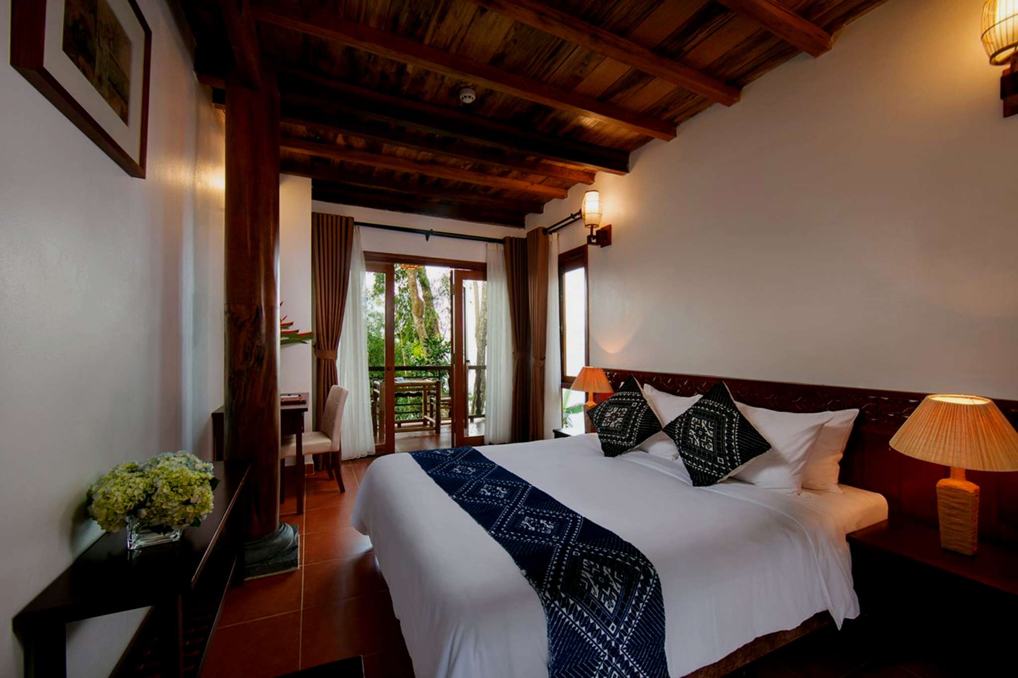 Phòng Deluxe King tại Mai Châu Hideaway